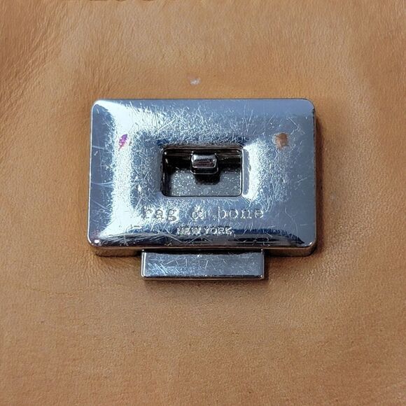 Rag & Bone Women’s Pilot Backpack Camel Brown Black Bag - Picture 8 of 12